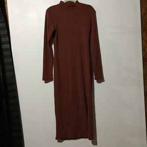 Wild Fable women warm orange sweater dress Size M